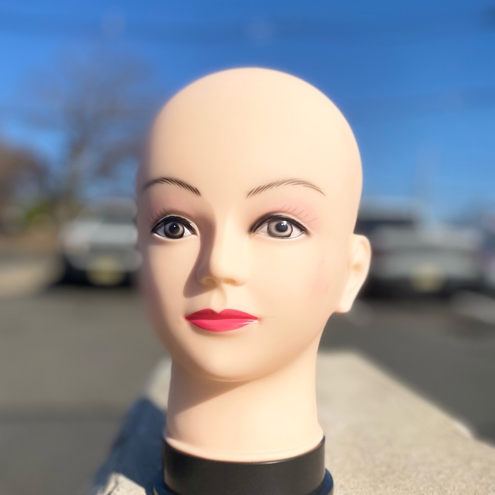 Professional Realistic Mannequin Head with Makeup - Jewelry & Wig Display - Picture 6 of 10